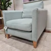 Izzy armchair in seafoam 2