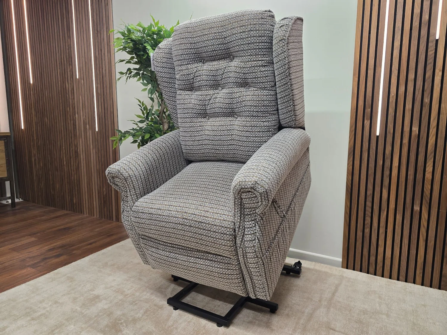 Sienna rise and Recline electric armchair in Mink 8