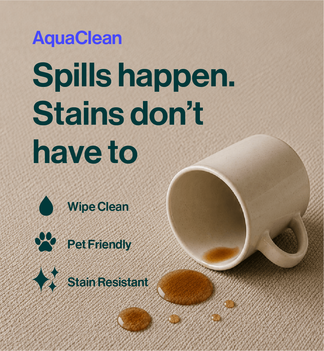 coffee spilling on aquaclean sofa