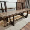 Glass Top Table with 2x Benches 4