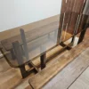 Glass Top Table with 2x Benches 6