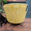 Orla Kiely lily swivel chair in yellow monogram 10