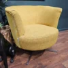 Orla Kiely lily swivel chair in yellow monogram 4