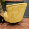 Orla Kiely lily swivel chair in yellow monogram 9
