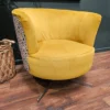 Orla Kiely lily swivel chair in yellowmini spot 4