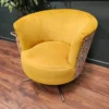 Orla Kiely lily swivel chair in yellowmini spot 5