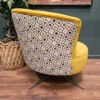 Orla Kiely lily swivel chair in yellowmini spot 7