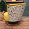 Orla Kiely lily swivel chair in yellowmini spot 8
