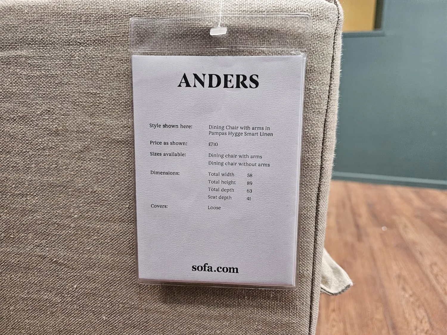 5x Anders scandi dining chairs 5