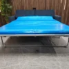 Aissa 3 Seater Sofa Bed In Blueberry House Soft Touch Fabric