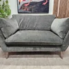 Elton Retro Modern Loveseat In Dusk Spruce