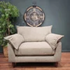 Fleming Loveseat in forest textured fabric