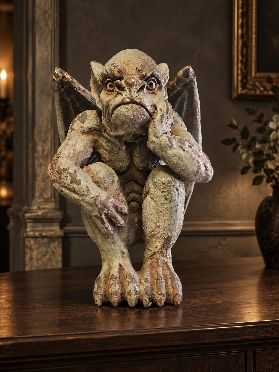 Thinking Gargoyle Ornament