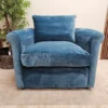 Loaf Queenie Armchair In Teal Clever Velvet