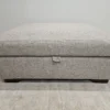 Mallow large storage footstool in taupe weave