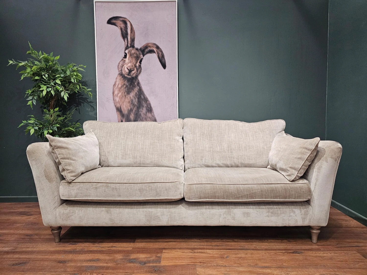 Stanton Large Traditional Modern Sofa In Smoke