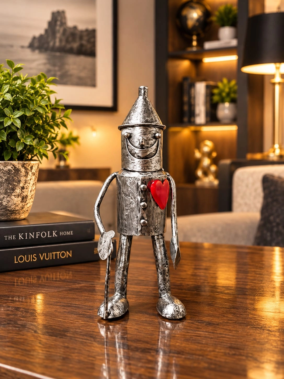 Small Standing Tin Man Ornament