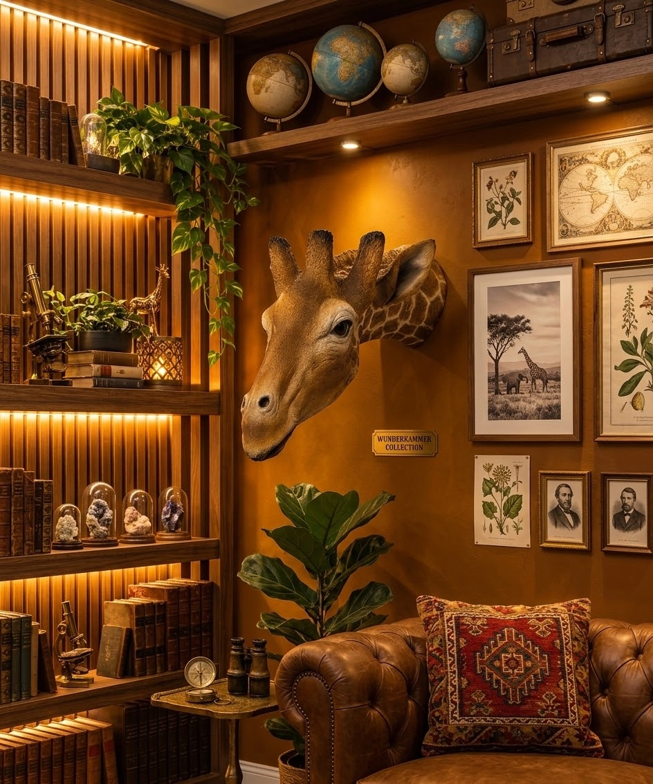 Large Giraffe Resin Wall Head