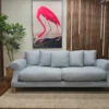 Loaf Crumpet 3 Seater Sofa In Blue Kite Twill