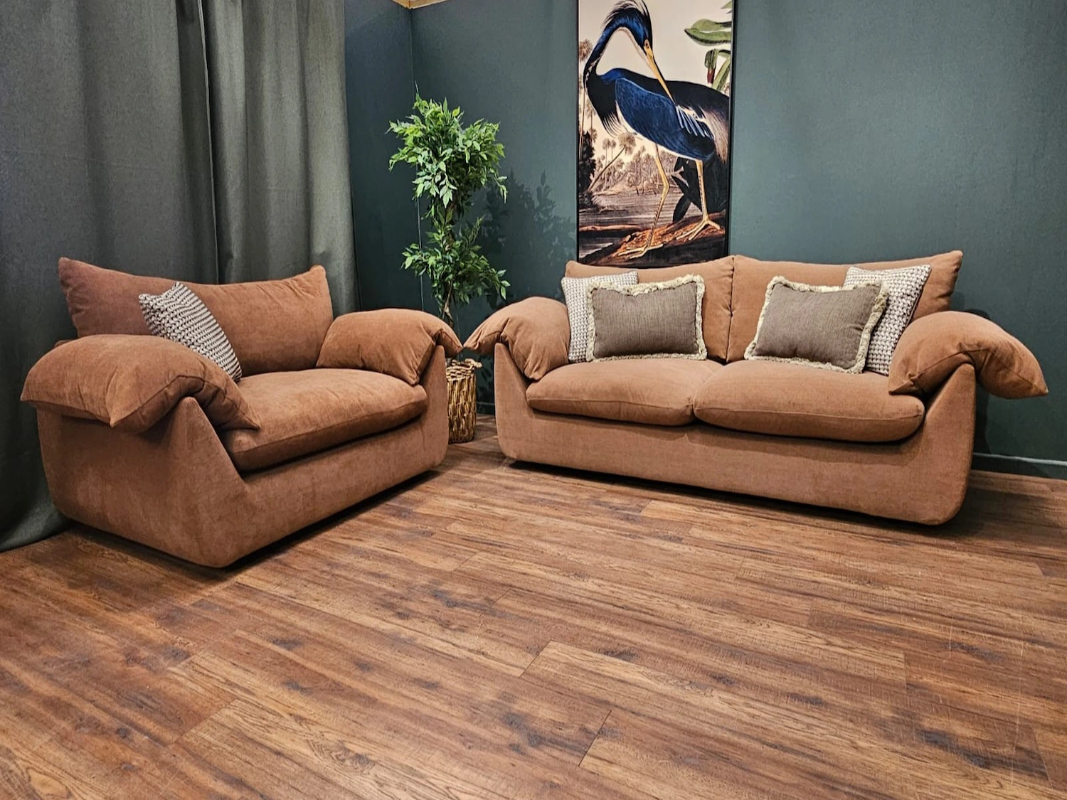 Vogue Williams Bayswater Large Sofa Cuddler In Terracotta Matt